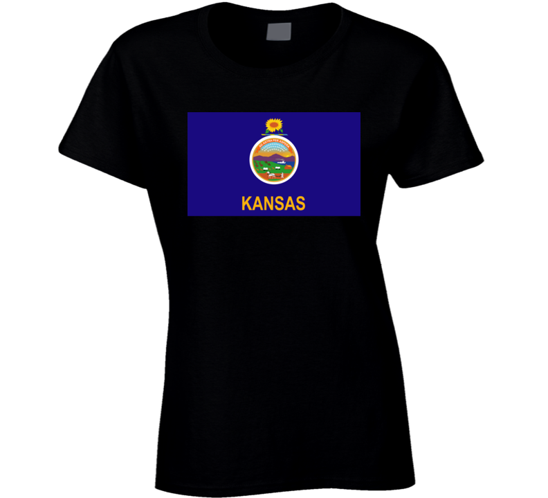 Flag - Kansas Wo Txt T Shirt