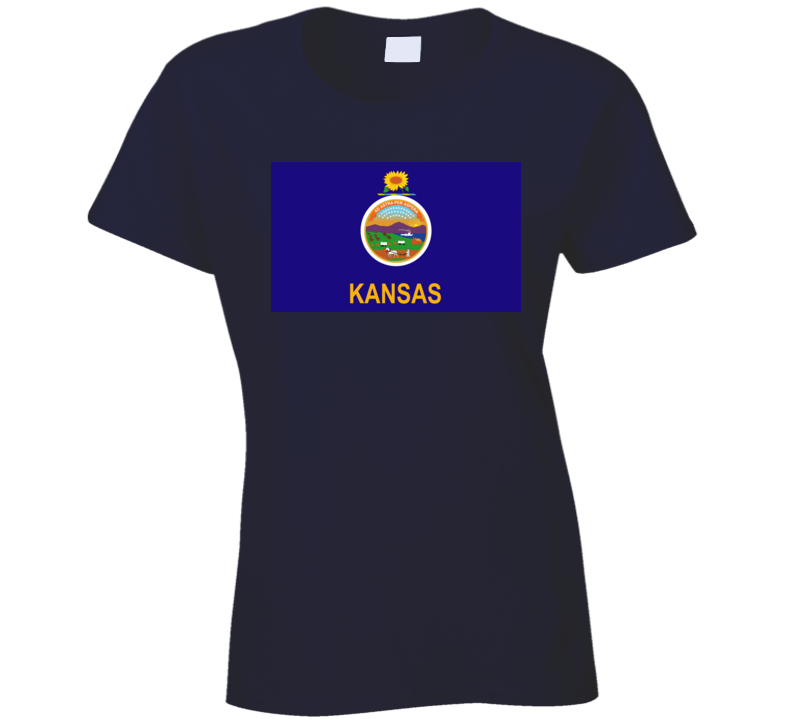 Flag - Kansas Wo Txt T Shirt