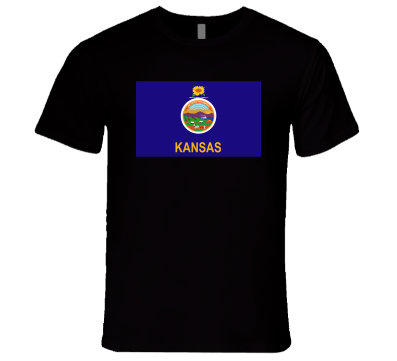 Flag - Kansas Wo Txt T Shirt