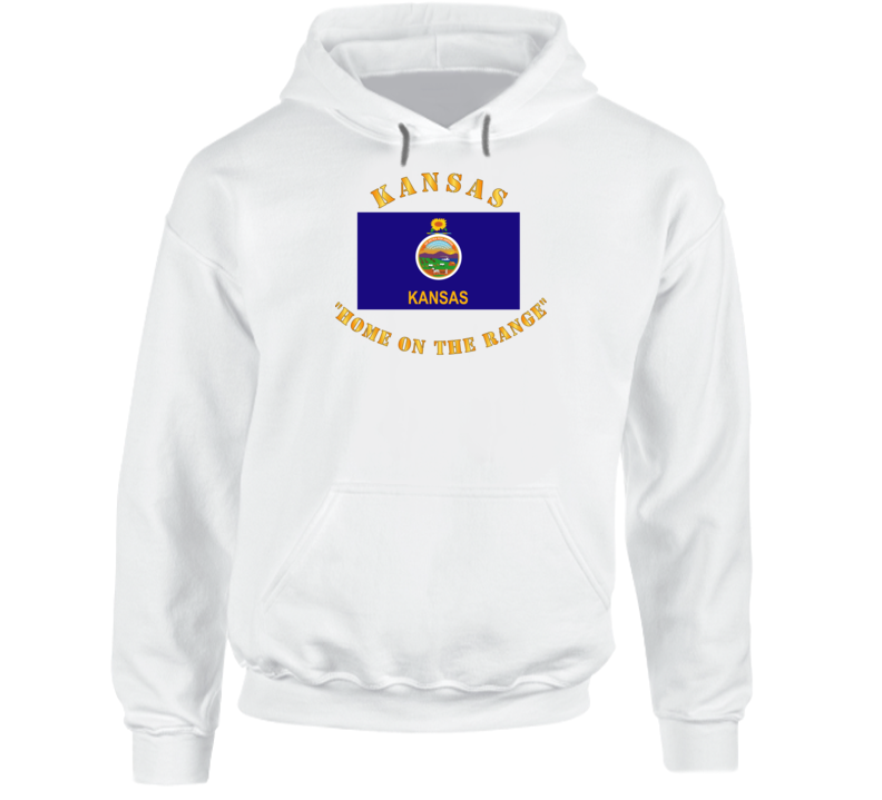 Flag - Kansas - Home On The Range Hoodie