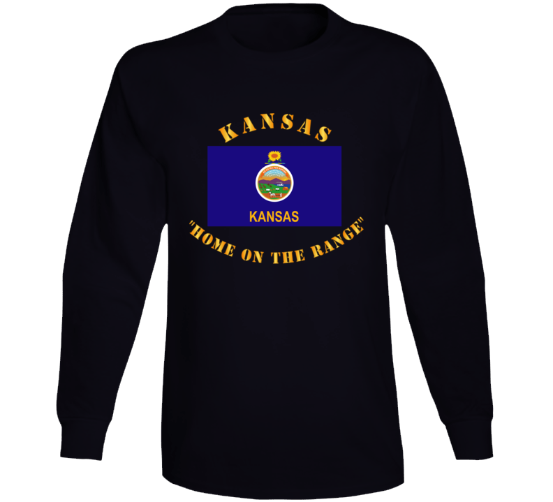 Flag - Kansas - Home On The Range Long Sleeve