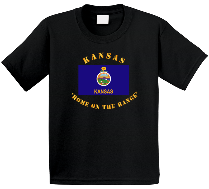 Flag - Kansas - Home On The Range T Shirt