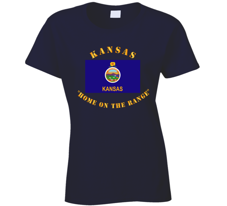 Flag - Kansas - Home On The Range T Shirt