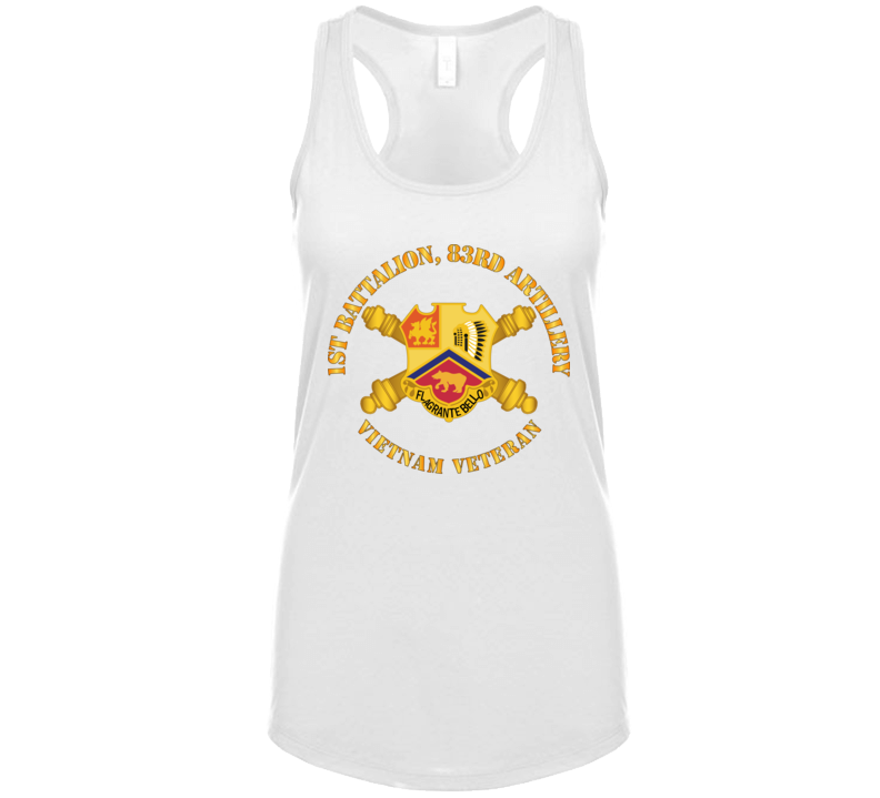 Army - 1st Bn 83rd Artillery - Vietnam Vet W Dui W Branch Tanktop