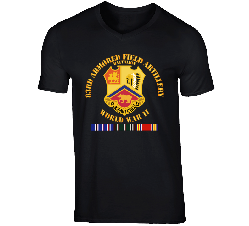 Army - 83rd Armored Field Artillery Bn - Wwii W Eu Svc T Shirt