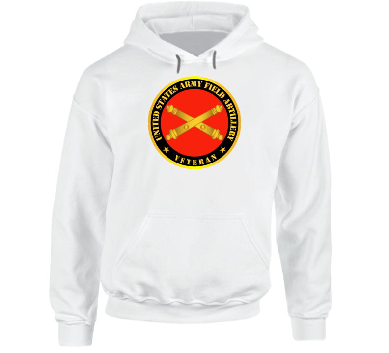 Army - US Army Field Artillery Veteran w Branch Hoodie