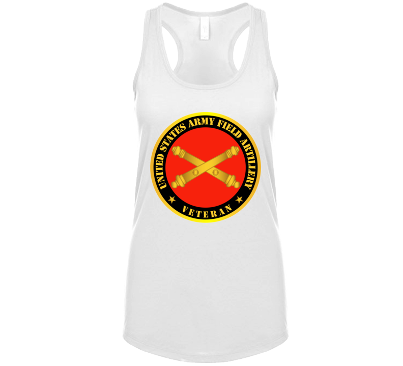 Army - US Army Field Artillery Veteran w Branch Tanktop