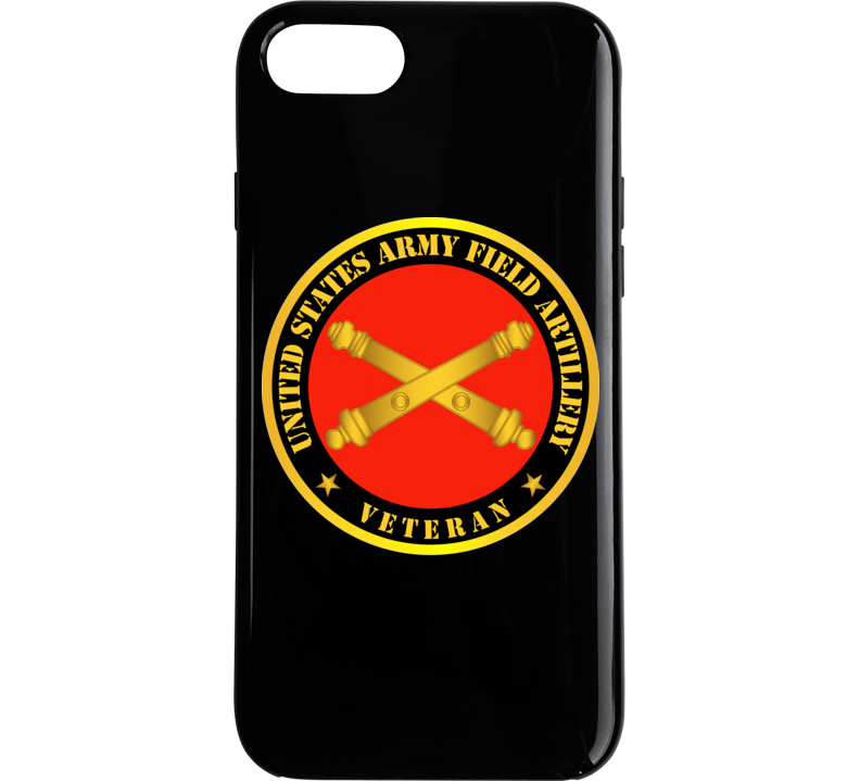 Army - US Army Field Artillery Veteran w Branch Phone Case