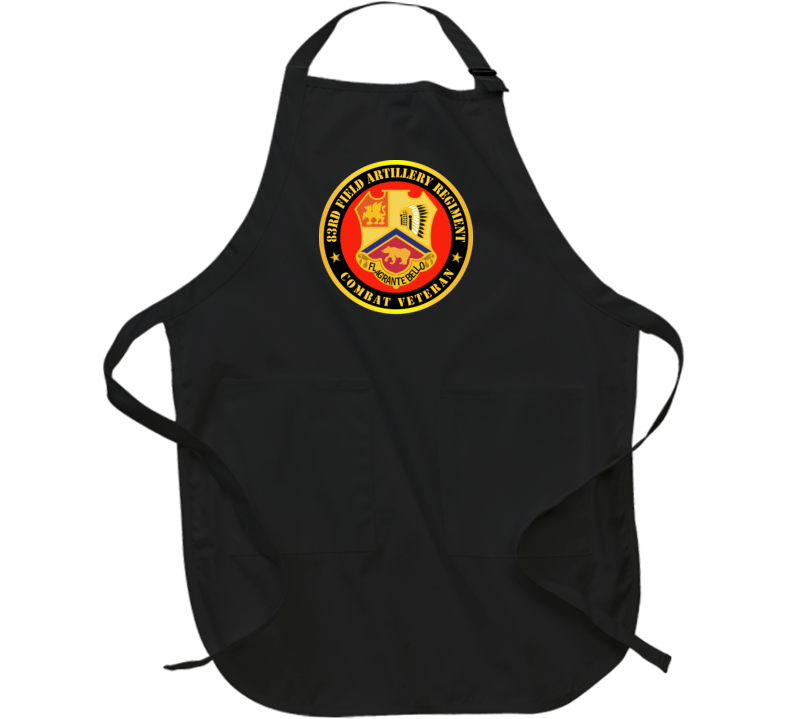 Army - 83rd FIled Artillery Regiment Combat Veteran w Branch Apron