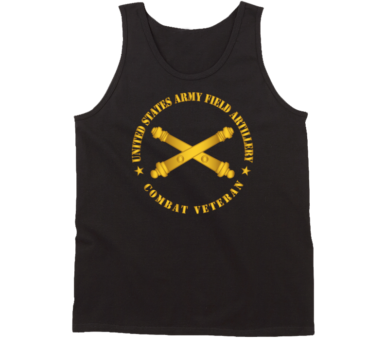 Army - US Army Field Arty Combat Vet Branch wo BackGrnd Tanktop