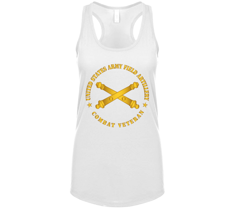 Army - US Army Field Arty Combat Vet Branch wo BackGrnd Tanktop