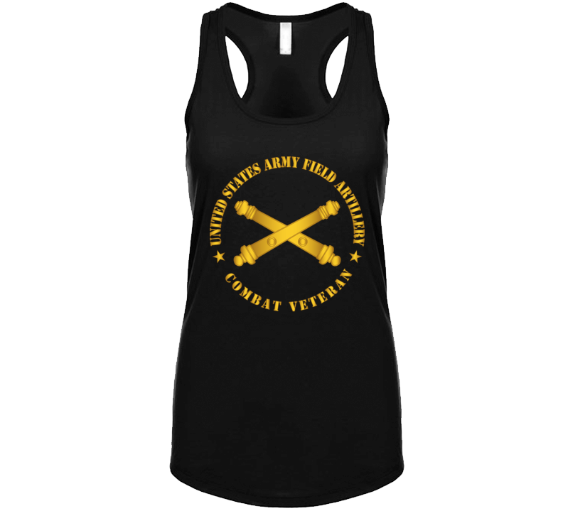 Army - US Army Field Arty Combat Vet Branch wo BackGrnd Tanktop