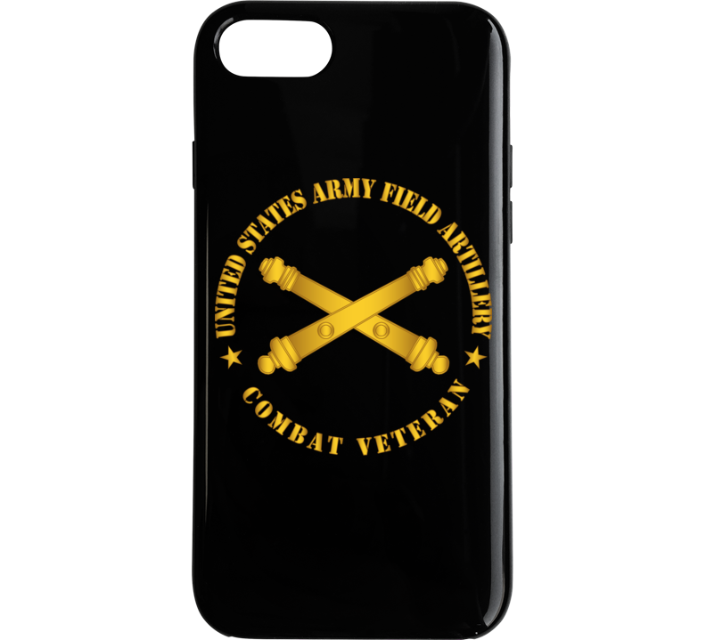 Army - US Army Field Arty Combat Vet Branch wo BackGrnd Phone Case