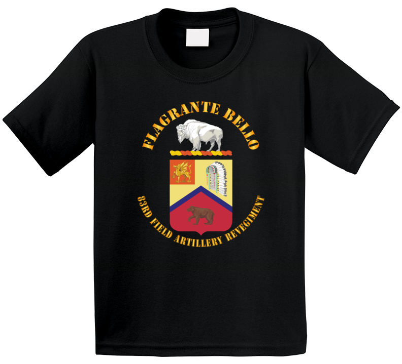 Army - Coa -  Flagrante Bello - 83rd Field Artillery Regiment Kids