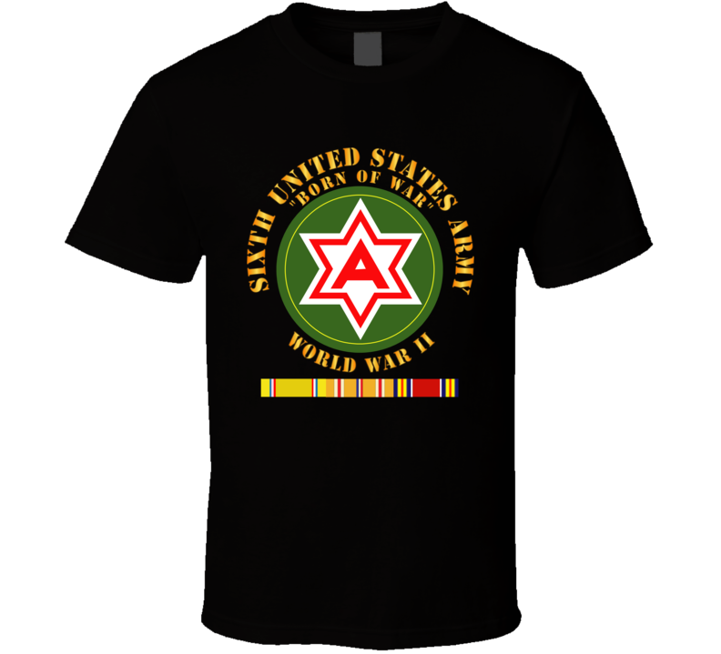 Army - 6th United States Army - Wwii W Pac Svc T Shirt