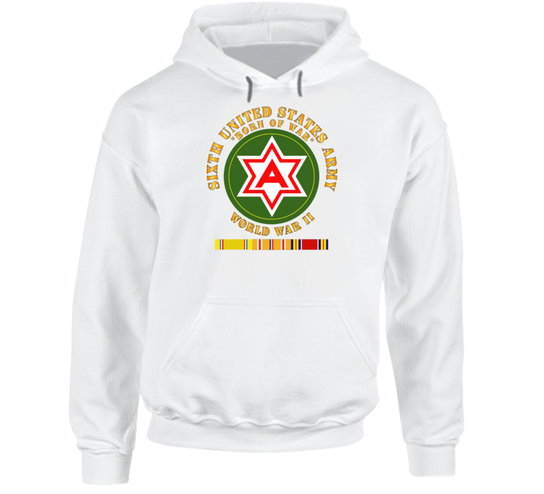 Army - 6th United States Army - Wwii W Pac Svc Hoodie