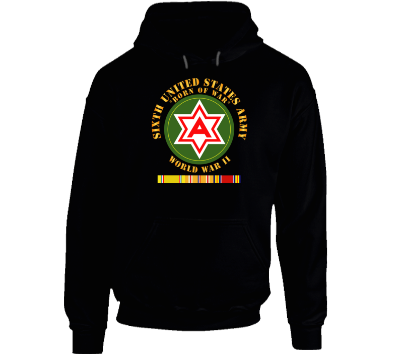 Army - 6th United States Army - Wwii W Pac Svc Hoodie