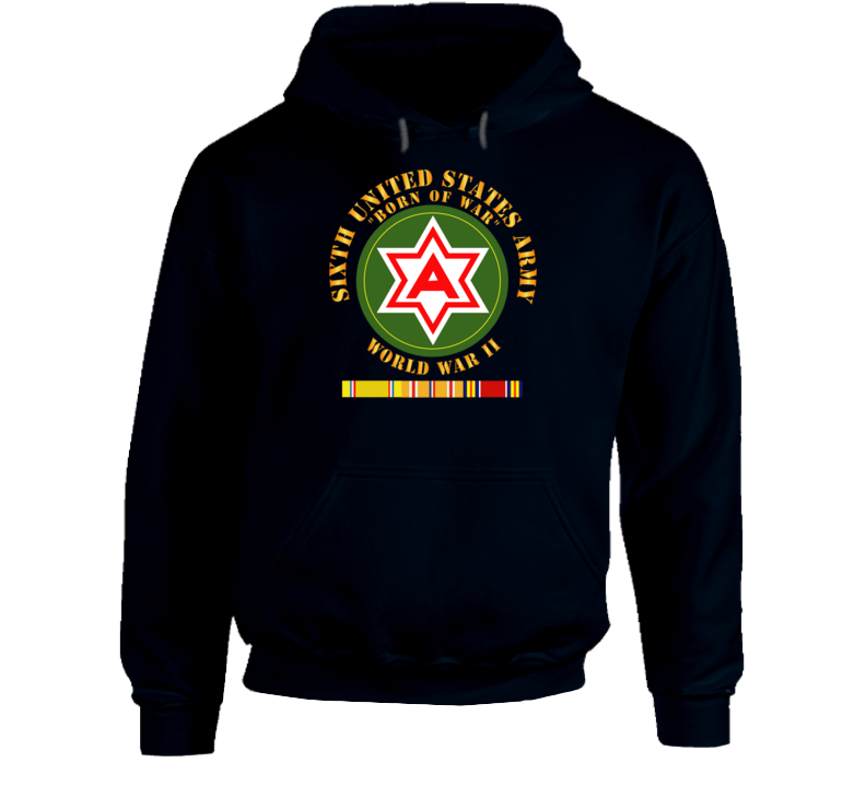 Army - 6th United States Army - Wwii W Pac Svc Hoodie