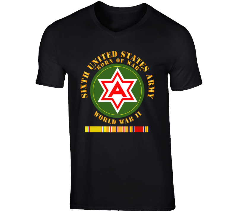 Army - 6th United States Army - Wwii W Pac Svc T Shirt