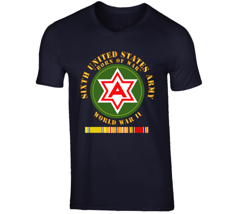 Army - 6th United States Army - Wwii W Pac Svc T Shirt
