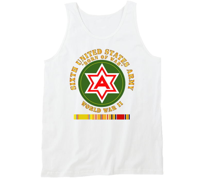 Army - 6th United States Army - Wwii W Pac Svc Tanktop