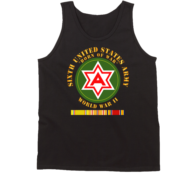 Army - 6th United States Army - Wwii W Pac Svc Tanktop