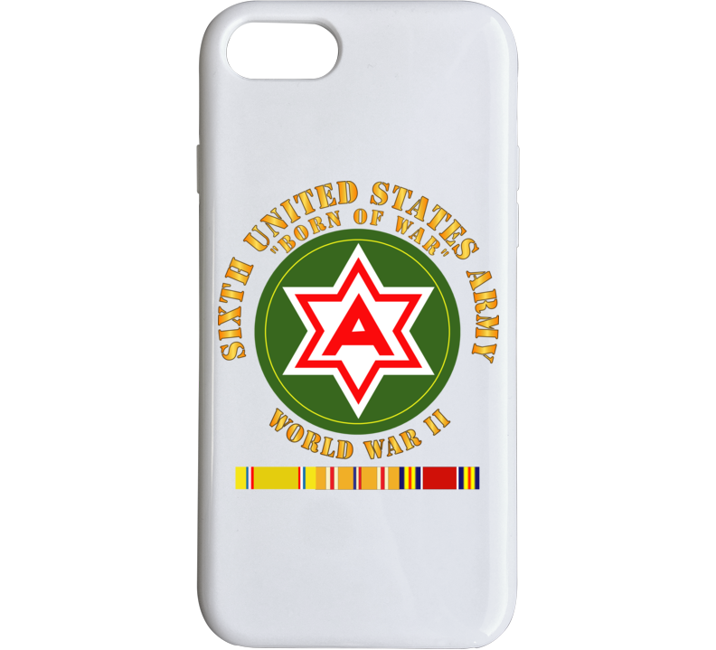 Army - 6th United States Army - WWII w PAC SVC Phone Case