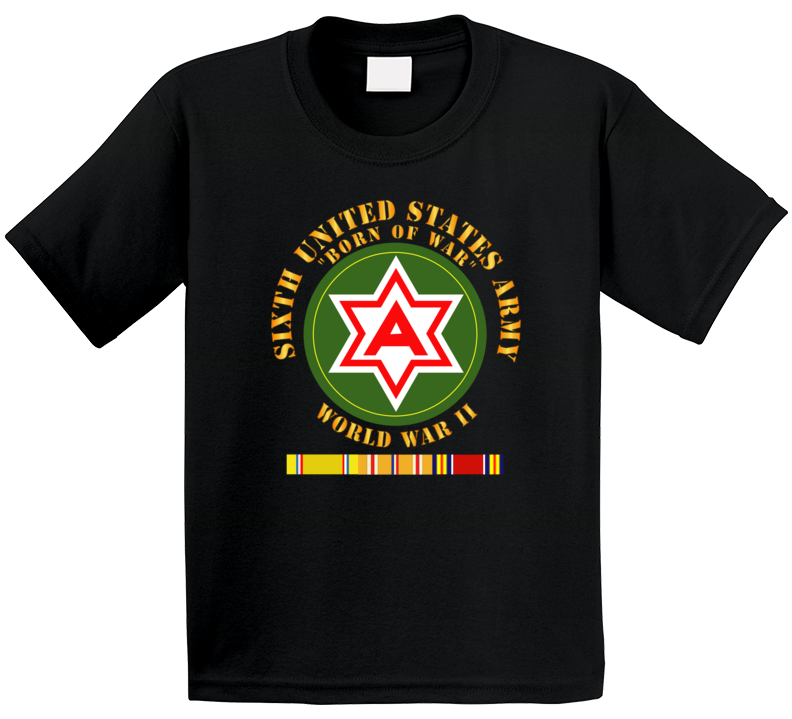 Army - 6th United States Army - Wwii W Pac Svc T Shirt