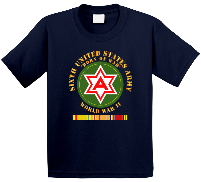Army - 6th United States Army - Wwii W Pac Svc T Shirt