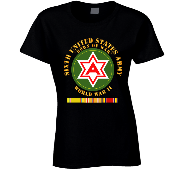Army - 6th United States Army - Wwii W Pac Svc T Shirt