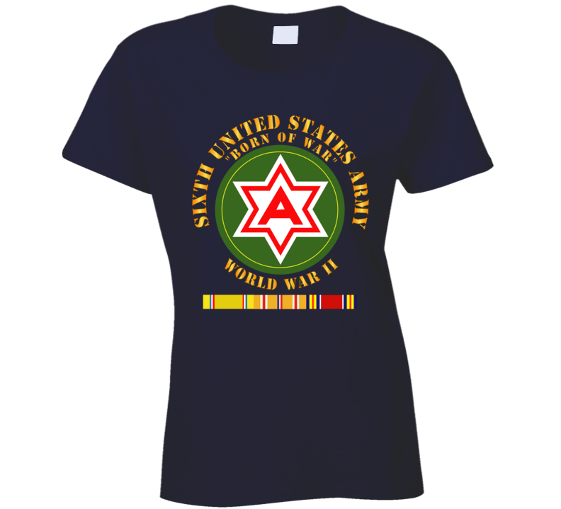 Army - 6th United States Army - Wwii W Pac Svc T Shirt
