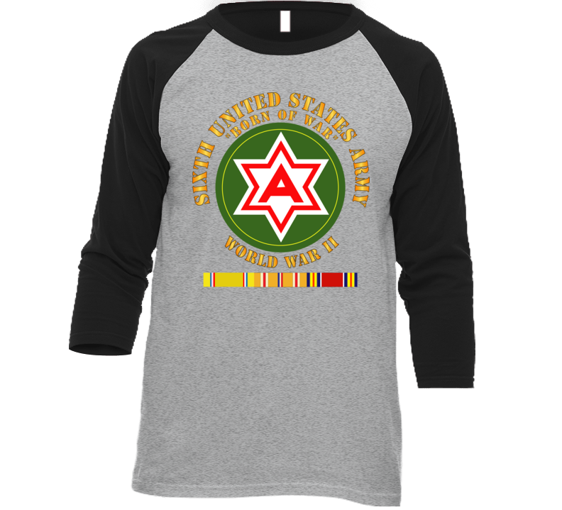 Army - 6th United States Army - Wwii W Pac Svc T Shirt