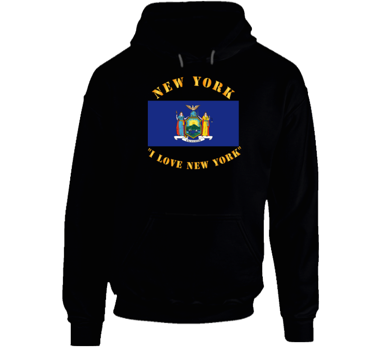 Flag - New York - I Love New York Hoodie