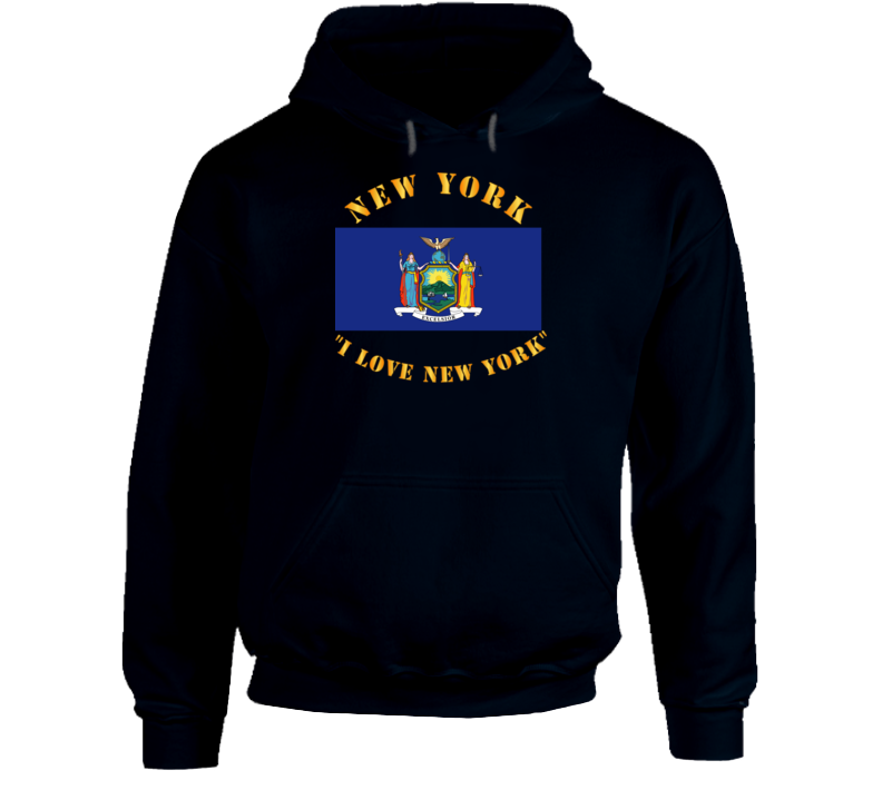 Flag - New York - I Love New York Hoodie
