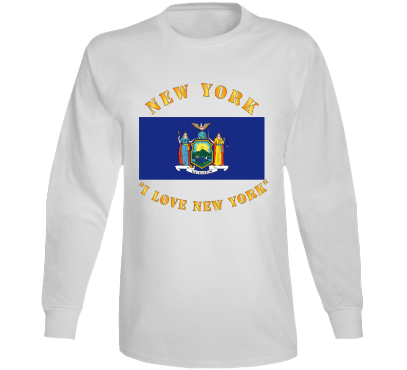 Flag - New York - I Love New York Long Sleeve