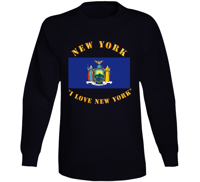 Flag - New York - I Love New York Long Sleeve