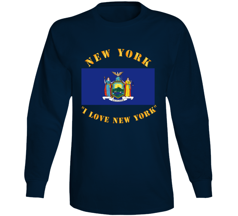 Flag - New York - I Love New York Long Sleeve