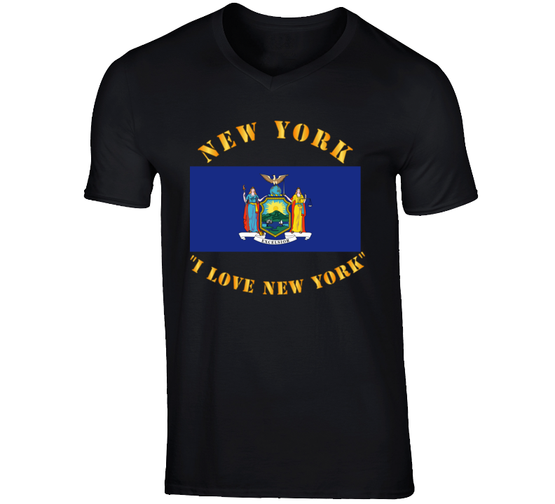 Flag - New York - I love New York T Shirt