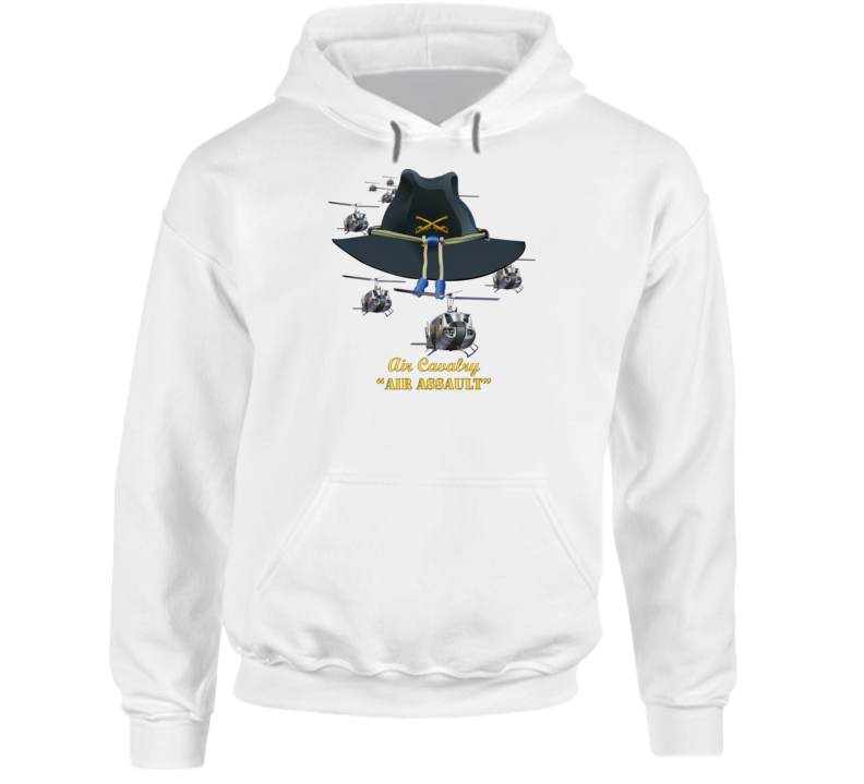 Army - Cavalry Hat - Air Assault  w Branch w Slicks Hoodie