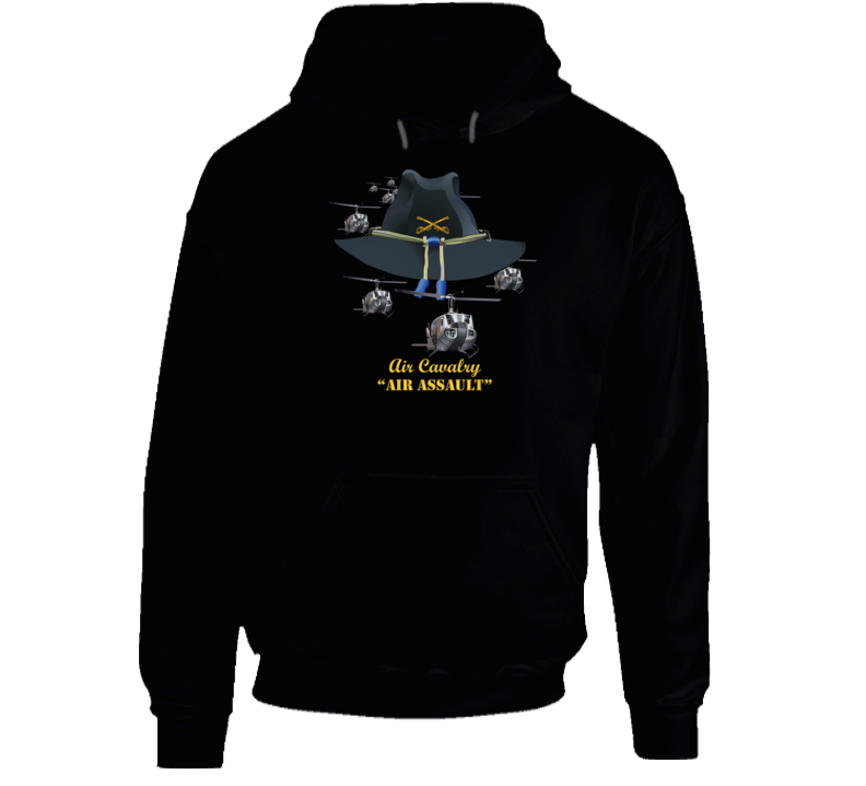 Army - Cavalry Hat - Air Assault  w Branch w Slicks Hoodie