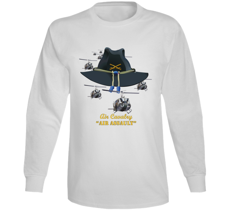 Army - Cavalry Hat - Air Assault  w Branch w Slicks Long Sleeve