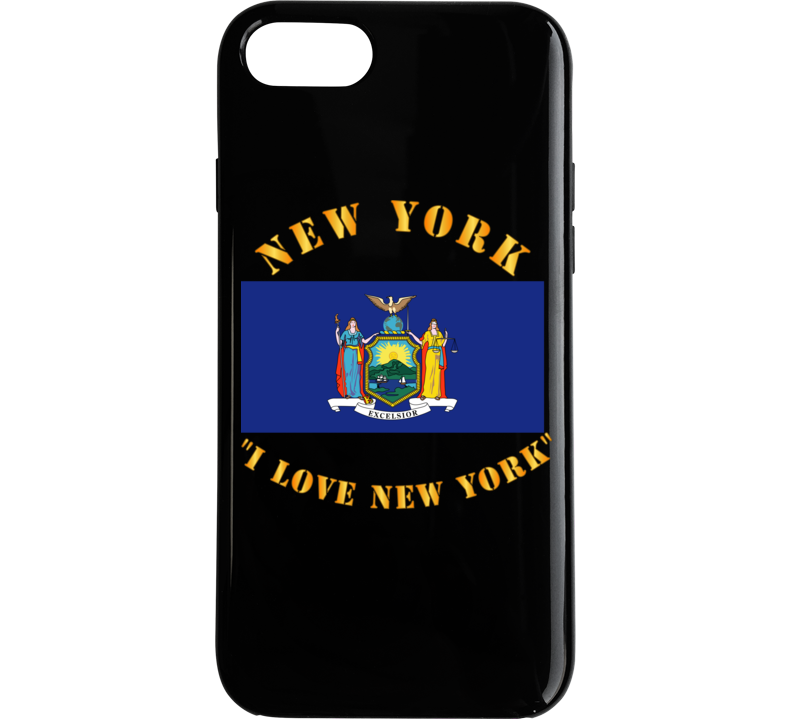 Flag - New York - I Love New York Phone Case