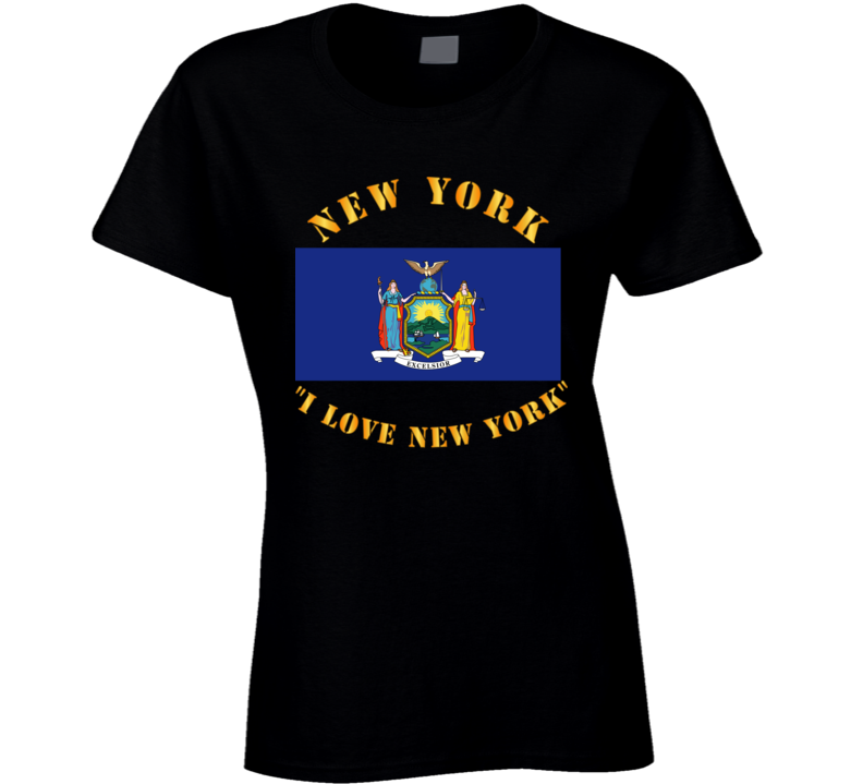 Flag - New York - I Love New York T Shirt