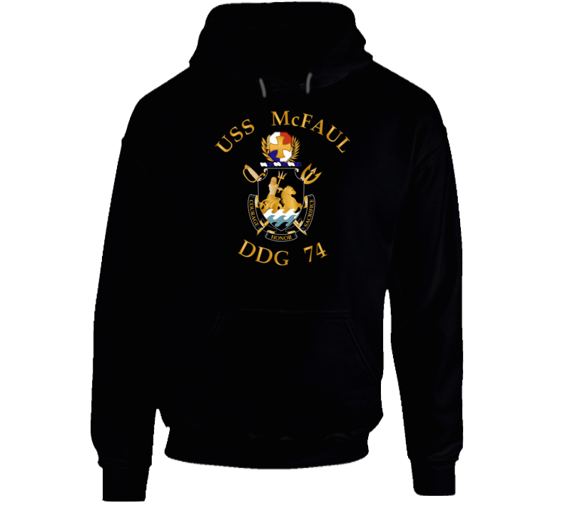 Navy - Uss Mcfaul (ddg-74) Wo Backgrd Hoodie