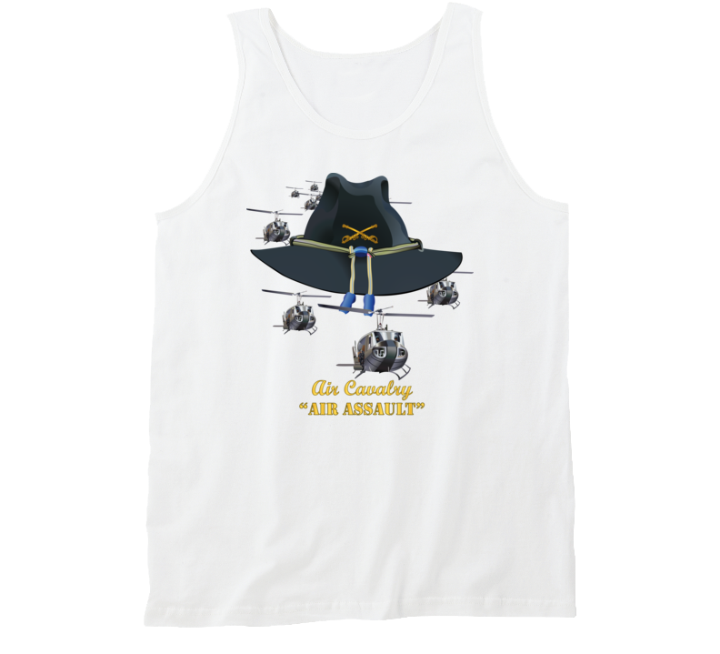 Army - Cavalry Hat - Air Assault  w Branch w Slicks Tanktop