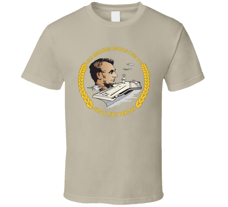 Navy - Uss Abraham Lincoln (cvn-72) Wo Backgrd T Shirt