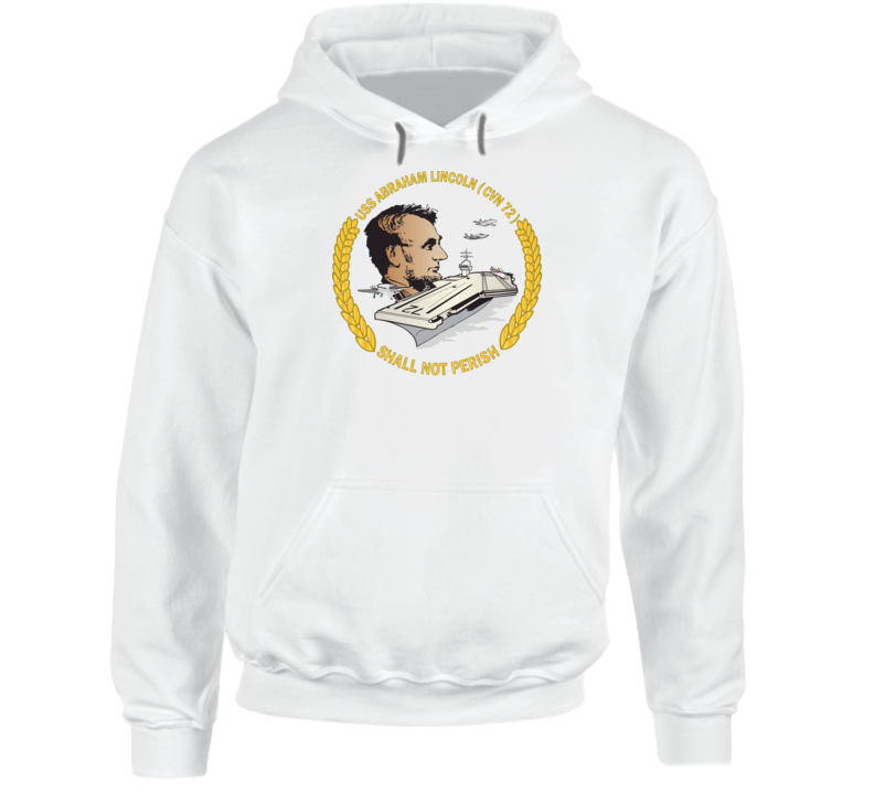 Navy - Uss Abraham Lincoln (cvn-72) Wo Backgrd Hoodie