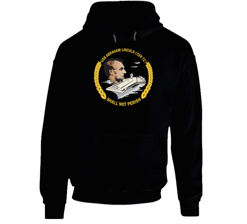 Navy - Uss Abraham Lincoln (cvn-72) Wo Backgrd Hoodie