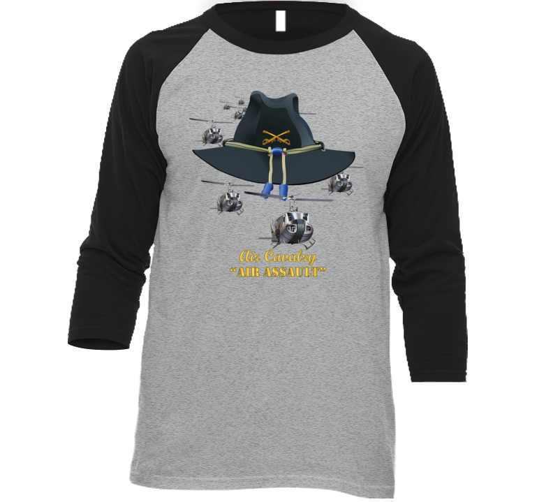 Army - Cavalry Hat - Air Assault  w Branch w Slicks T Shirt