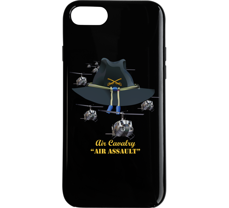 Army - Cavalry Hat - Air Assault  w Branch w Slicks Phone Case